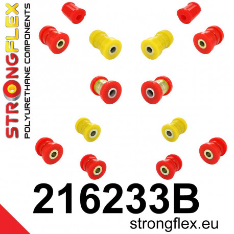Poliuretanski silent bloki STRONGFLEX - 216233B: Rear suspension bush kit | race-shop.si