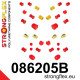V 96-01 STRONGFLEX - 086205B: Suspension polyurethane bush kit | race-shop.si
