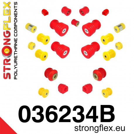 Poliuretanski silent bloki STRONGFLEX - 036234B: Full suspension bush kit E39 Touring | race-shop.si