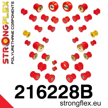 Poliuretanski silent bloki STRONGFLEX - 216228B: Full suspension bush kit | race-shop.si