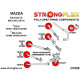 RX-8 (03-12) STRONGFLEX - 106176A: Rear suspension bush kit SPORT | race-shop.si