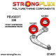 206 (+) / 207 Compact / 207i (SD) (98-17) STRONGFLEX - 141563A: Front arm rear bush SPORT | race-shop.si