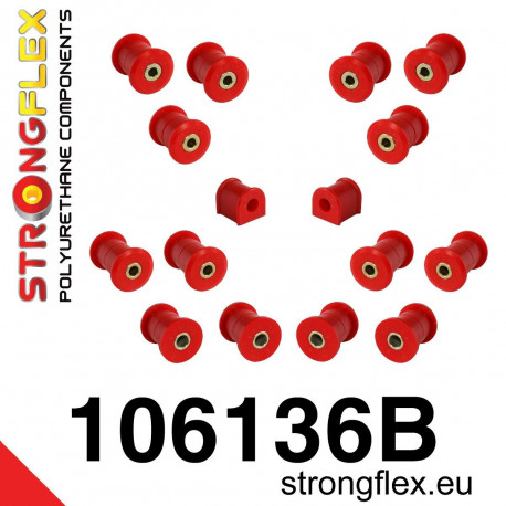 Poliuretanski silent bloki STRONGFLEX - 106136B: Rear suspension polyurethane bush kit | race-shop.si