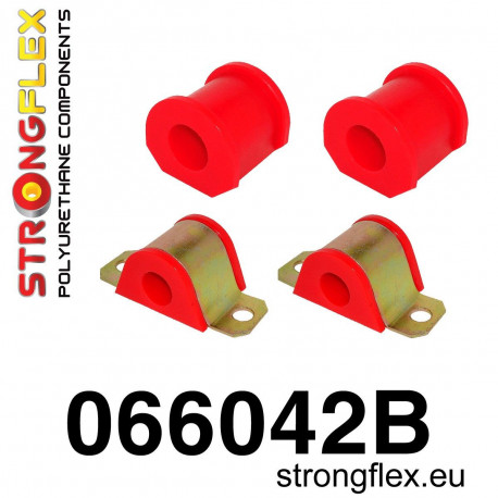 Seicento (98-08) STRONGFLEX - 066042B: Front anti roll bar bush kit polyurethane | race-shop.si