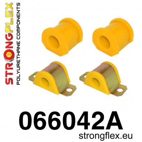 Seicento (98-08) STRONGFLEX - 066042A: Front anti roll bar bush kit polyurethane SPORT | race-shop.si
