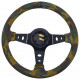 Volani Steering wheel RACES Corsa camo, 350mm, suede, 90mm deep dish | race-shop.si