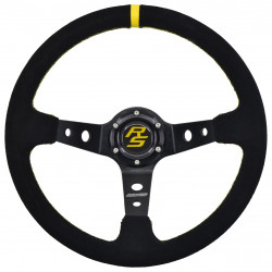 Steering wheel RACES Corsa, 350mm, suede, 90mm deep dish