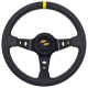 Volani 3-kraki volanski obroč RACES Corsa, 350mm, umetno usnje, 90mm zamik, črna/rumena | race-shop.si