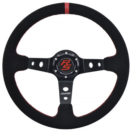Volani Steering wheel RACES Corsa, 350mm, suede, 90mm deep dish | race-shop.si