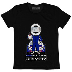 Otroška majica SPARCO Future Driver, črna