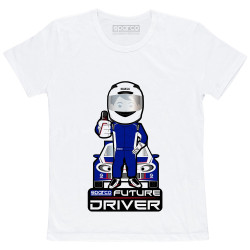 Otroška majica SPARCO Future Driver, bela