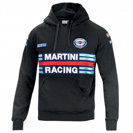 Majice s kapuco in jakne Sparco MARTINI RACING men`s hoodie black | race-shop.si