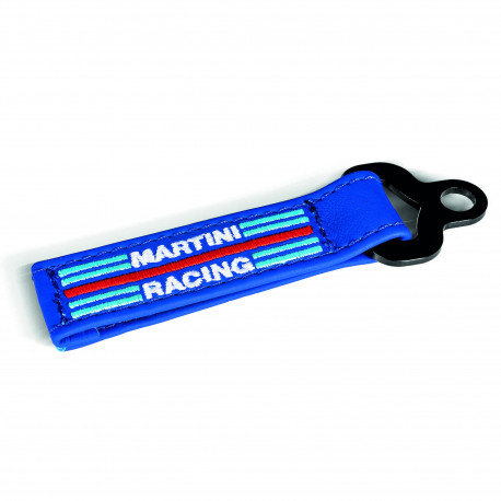 Promocijski predmeti MARTINI RACING logo leather keyring - blue | race-shop.si
