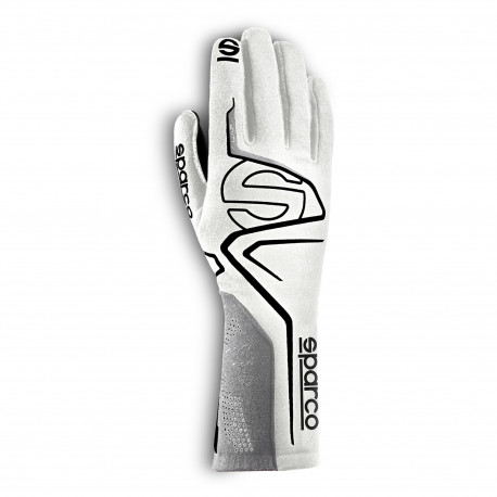 Rokavice Race gloves Sparco LAP with FIA 8856-2018 white/black | race-shop.si