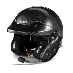 FIA odprta dirkalna čelada Sparco RJ-i CARBON (HANS + intercom), črna