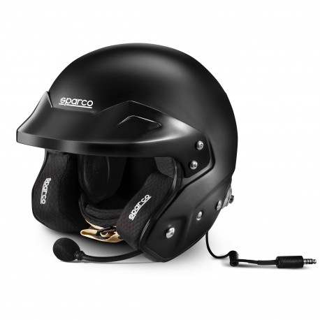 Odprte čelade Helmet Sparco RJ-I with FIA 8859-2015 , HANS black | race-shop.si