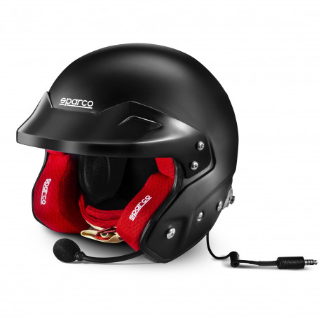 Odprte čelade Helmet Sparco RJ-I with FIA 8859-2015 , HANS black/red | race-shop.si