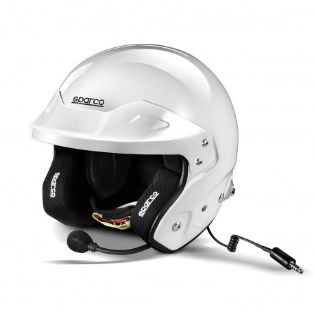 Odprte čelade FIA odprta dirkalna čelada Sparco RJ-i (HANS + intercom), bela | race-shop.si