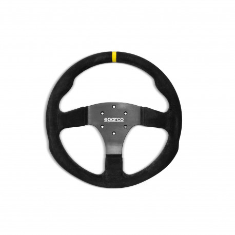Volani 3-kraki volanski obroč Sparco R330, 330mm, semiš, brez zamika, črna/rumena | race-shop.si
