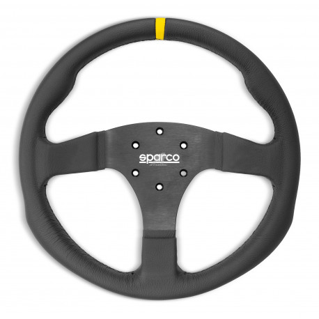 Volani 3 spokes steering wheel Sparco R330, 330mm leather | race-shop.si