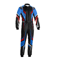 CIK-FIA kombinezon za karting SPARCO PRIME K, črna/modra/rdeča