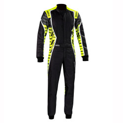 CIK-FIA race suit Sparco X-LIGHT K black/yellow/grey