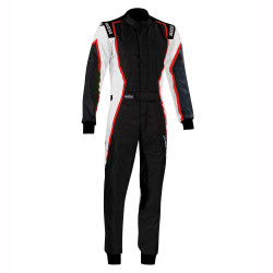 CIK-FIA kombinezon za karting SPARCO X-LIGHT K, črna/bela/rdeča
