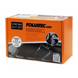 Foliatec folija za prekrivanje kromiranih delov, 5cm x 15m, black glossy