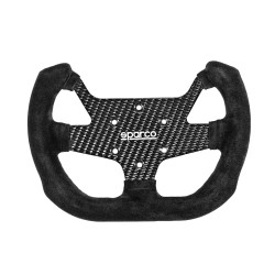 5-kraki volanski obroč Sparco F-10 C CARBON, 270mm, semiš, brez zamika, črna/karbon