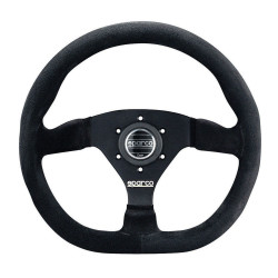 3 spokes steering wheel Sparco L360, TUV 330mm suede, Flat