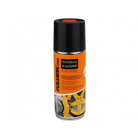 Spreji in folije Foliatec 2C universal spray paint, 400 ml, glossy yellow | race-shop.si
