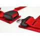 Varnostni pasovi in dodatna oprema ECE 3-točkovni varnostni pasovi 2" (50mm) RACES, rdeče barve | race-shop.si