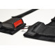 Varnostni pasovi in dodatna oprema ECE 3-točkovni varnostni pasovi 2" (50mm) RACES, črne barve | race-shop.si