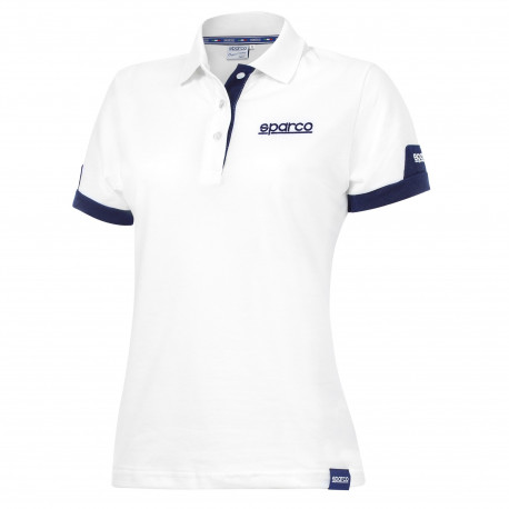Majice Polo Shirt Sparco LADY CORPORATE white | race-shop.si