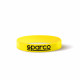 Rubber wrist band SPARCO silicone bracelet yellow | race-shop.si
