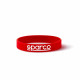Rubber wrist band SPARCO silicone bracelet red | race-shop.si
