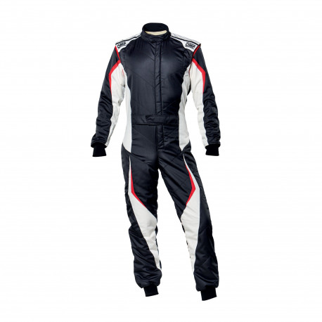 Obleke FIA tekmovalni kombinezon OMP Tecnica EVO, črna/bela | race-shop.si