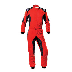 FIA race suit OMP Tecnica HYBRID red/black
