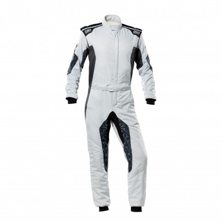 Obleke FIA race suit OMP Tecnica HYBRID silver/black | race-shop.si