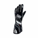 Rokavice FIA dirkalne rokavice OMP ONE-S (zunanji šivi), črna/bela | race-shop.si