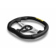 Volani 3-kraki volanski obroč MOMO TREK, 350mm, semiš, 40mm zamik, črna/srebrna/rumena | race-shop.si