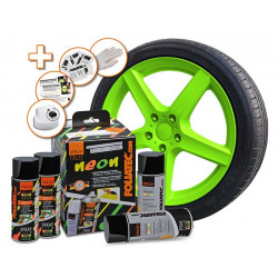 SET FOLIATEC Spray Folija - 2X NEON GREEN + 2X OSNOVNI PREMAZ