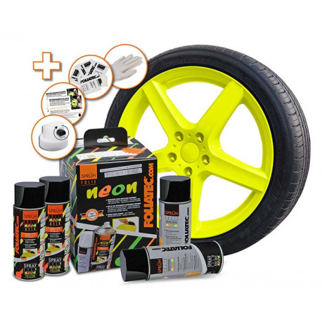 Spreji in folije SET FOLIATEC Spray Folija - 2X NEON YELLOW + 2X OSNOVNI PREMAZ | race-shop.si