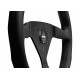 Volani 3 spokes steering wheel Black MOMO MONTECARLO 350mm, leather | race-shop.si