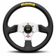Volani 3-kraki volanski obroč MOMO COMPETITION EVO, 320mm, usnje, 42mm zamik, črna/srebrna | race-shop.si