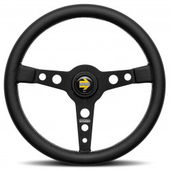 3 spokes steering wheel Black MOMO PROTOTIPO 350mm, leather