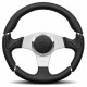 Volani 3 spokes steering wheel MOMO MILLENIUM 350mm, leather | race-shop.si