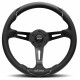 Volani 3 spokes steering wheel MOMO GOTHAM 350mm, leather | race-shop.si