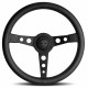 Promocije 3-kraki volanski obroč MOMO PROTOTIPO EDITION, 350mm, usnje, 39mm zamik, črna | race-shop.si