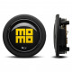 Steering wheel accessories MOMO Gumb (oznaka) hupe volana - sijajno črna z rumenim "Heritage" logotipom 2CCR - okroglo obrobje (lip) | race-shop.si